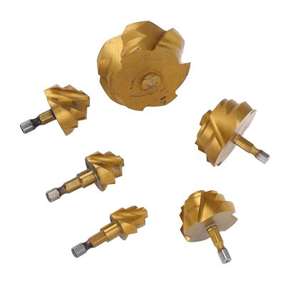 6Pcs PPR Lifting Drill Bit 1/4 Inch Hex Shank Pipe Reaming