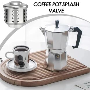 Steel Coffee Maker Stainless Cover Pot Splash