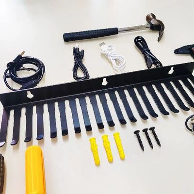 Audio Cable Wall Mount for Workshops Metal Cable Holder for
