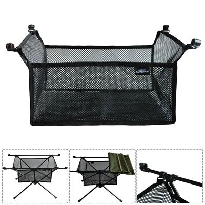 Mesh Basket Organizer Camping Foldable Table Storage Net