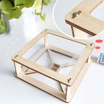 3D Hologram Smartphone Hologram Projector Wooden