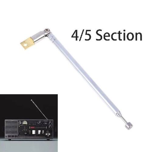 1Pcs 37cm/30cm 4/5 Section Telescopic AM FM Radio Aerial