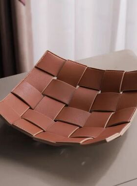 Valet Tray PU Leather Key Bowl Reversible Phone Wallet Coin