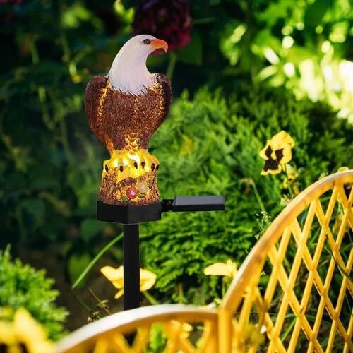 2026 Eagle Statues Waterproof Solar Power LED Light Garden
