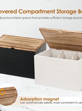 Wood Tampon Holder Sanitary Napkin Storage Bin with Lid and