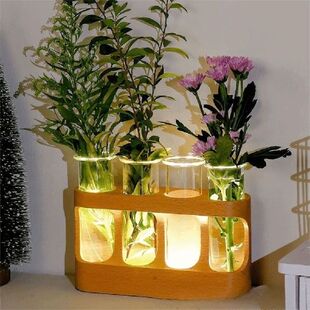 With Wood Stand Plant Propagation Station 3 Color Light