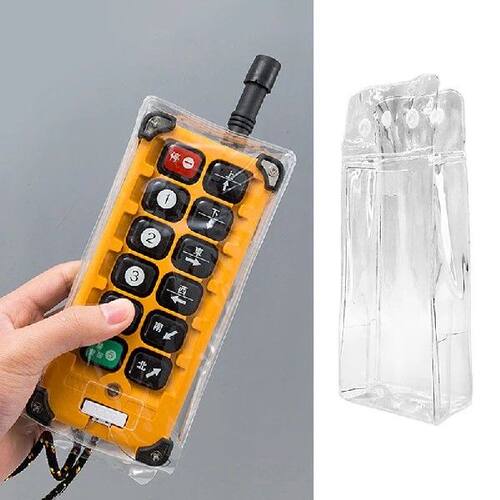 1Pc Transparent PVC Industrial Wireless Remote Control