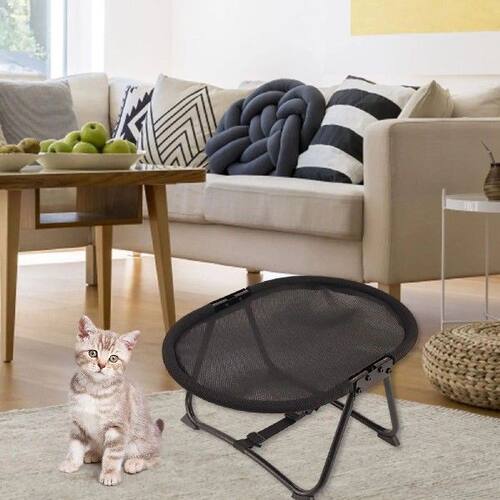 Elevated Pet Bed Heavy Duty Iron Mesh Portable Puppy