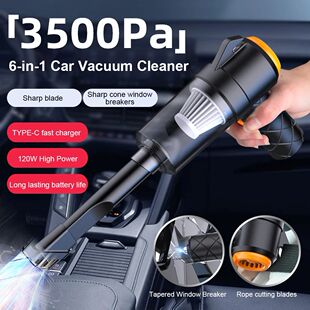 6 IN 1 Car Vacuum Cleaner Suction Blow Vaccum Vacum