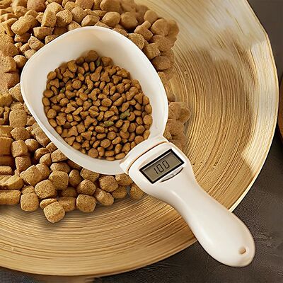 Pet Food Measuring Scoop Electronic Dog Cat Food Measuring