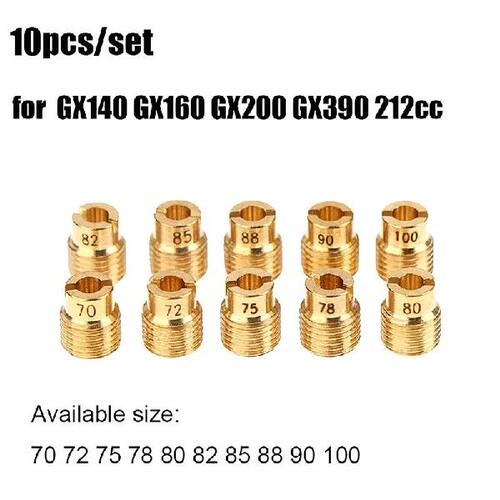 10Pcs Jets Moto Carburetor Slow Air Jet For GX140 GX160