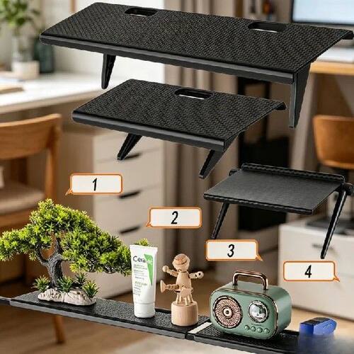 Adjustable TV & Monitor Top Shelf, Desktop Screen Storage