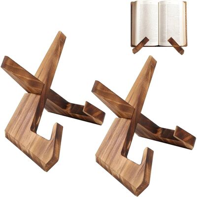 2 Sets Bowl Stands for Display 6.5 inch Wooden Plate Holder