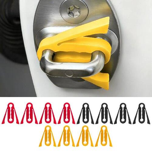 4Pcs Car Silicone Door Latch Protective Cover