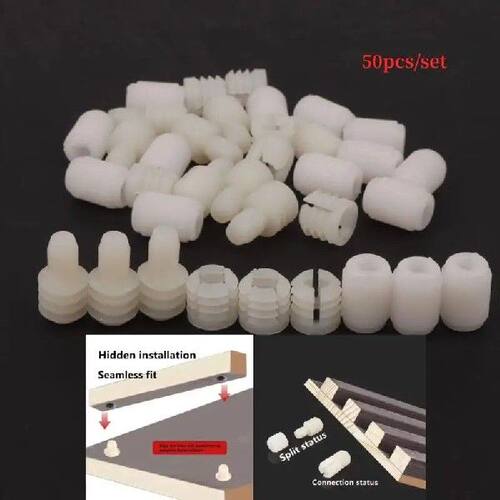 50Pcs/set Two In One Male And Female Pre Embedded Grille