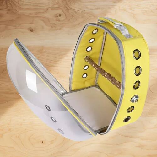 Adjustable Bird Carrier Backpack Travel Parrot Bag Cage