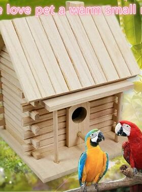 NEW Wood Birds Nest Box New DIY Breeding Parrot Cockatiels