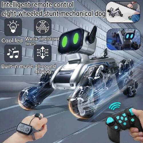 Smart controller/watch remote control robot dog,eight wheel