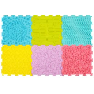 Silicone Mats Sensory Pressure Plantar Finger Textured 6Pcs