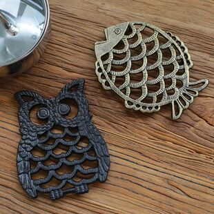 Iron Owl Insulation Mat Placemat Pot Mat Coaster Bowl Mat