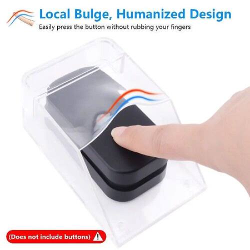 Transparent Wireless Doorbell Rain Cover Universal Tough