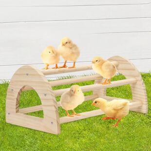 Large Wooden Chicken Perch Stand Rooster Hen Roosting Bar