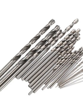 25Pcs Micro Twist Drill Bits HSS Straight Shank Mini Set