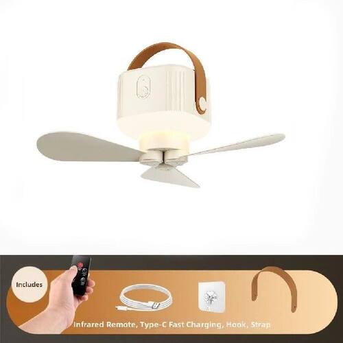 Rechargeable Ceiling Fan Light Remote Control LED Lighting