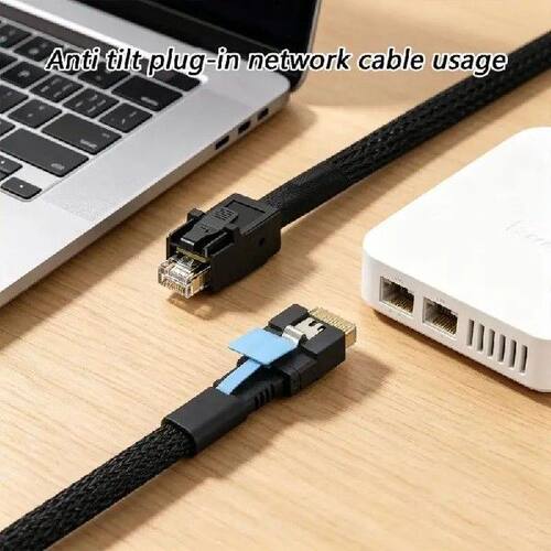100cm SFF-8654 4i to SFF-8643 Data Cable Keyed Design Braid