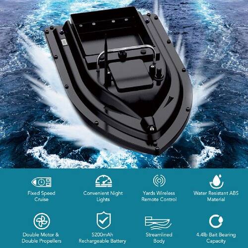 Fishing Lure Boat Wireless Remote Control Fishing Bait Boat