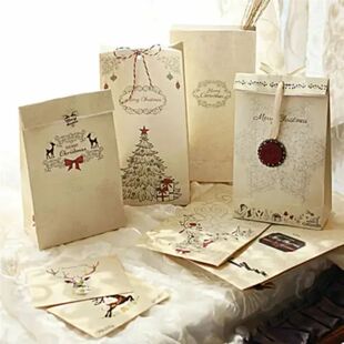 Kraft Wedding 10Pcs Vintage Bags Luxury Gift Set Paper