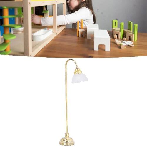 Desktop Decorative Lamp Miniature Dollhouse Floor Lamp 1/12