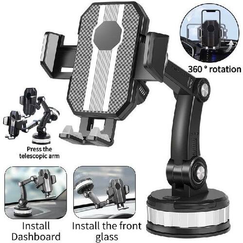 Kitchen/home 360° rotating suction cup phone holder for