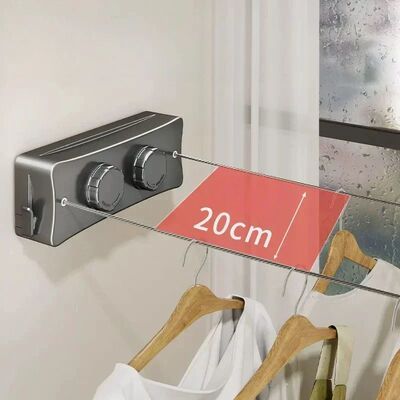 5.1m Retractable Double Line Clothes Hanger Laundry Drying
