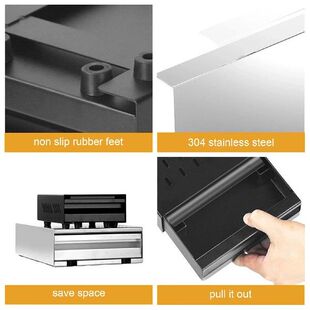 Coffee Residue Powder Box Non Slip Stainless Steel Coffee