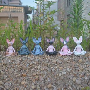 Cat Hairless Meditation Desktop Creative Zen Ornament 2026