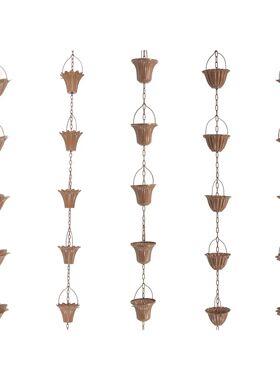 Hanging Gutter Chain Downspout Villa Improvement Gutters