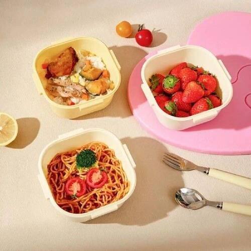 Sealed Fruit Salad Lunch Box Minimally Designed Trays