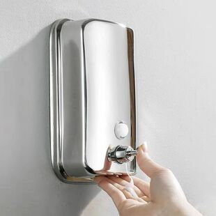 Stainless Dispenser Soap Bathroom Wall Mount steel 1000ML