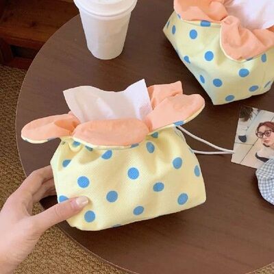 Cute Lightweight Flower Tissue Box Multipurpose Soft Tissue
