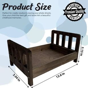 Children Props Photography Baby Wooden Bed Newborn