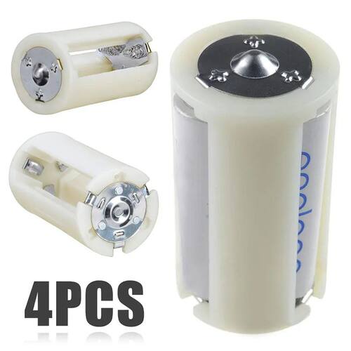 4pcs AA To D Battery Box High Quality 3x AA To D Size
