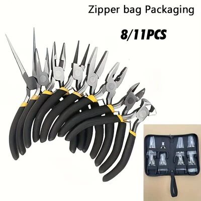 8PCS Small Needle Nose Pliers  Jewelry Pliers Set  Mini