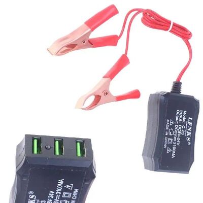 12V 24V to 5V Efficient Power Adapter with 3USB Hub for