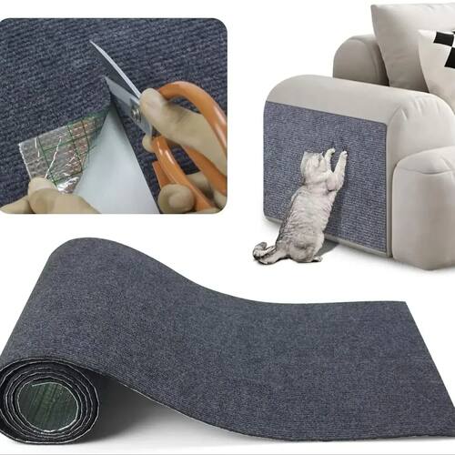 Self-Adhesive Trimmable Cat Scratching Mat Cat Scratcher