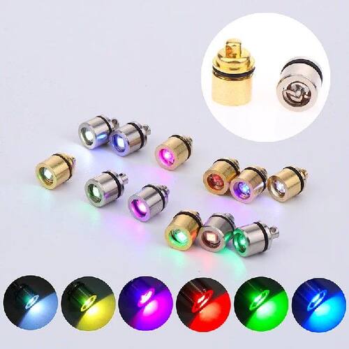 2Pcs Mini Electronic Light Keyring Flashlight Lamp Keychain
