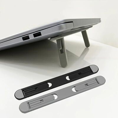 Adjustable and Foldable Laptop Stand with Keyboard & Tablet