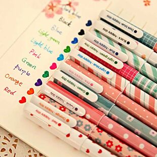Set Pcs Flower Color Animal Pen Star Flora Sweet Starry