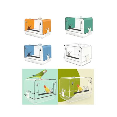 Bird Bath Box Cockatiel Lovebirds Cage Accessories Birdbath