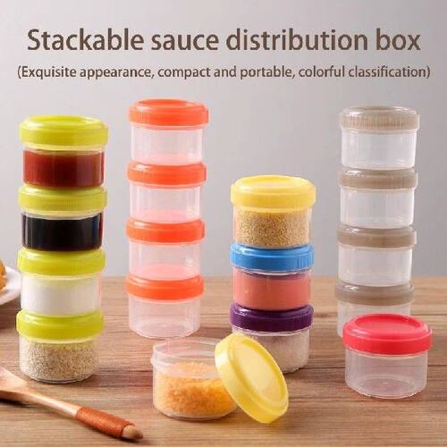 4Pcs 35ml Salad Dressing Containers To Go Plastic Twist Top